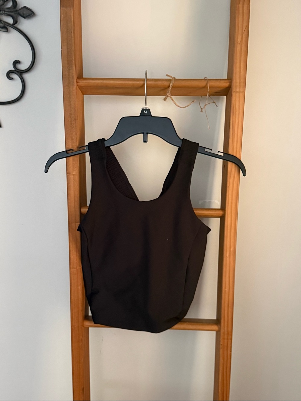 Girls Old Navy Black Active Tank Top — Minimal Racerback Crop